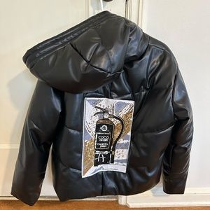 Chanel Black Puffer Coat